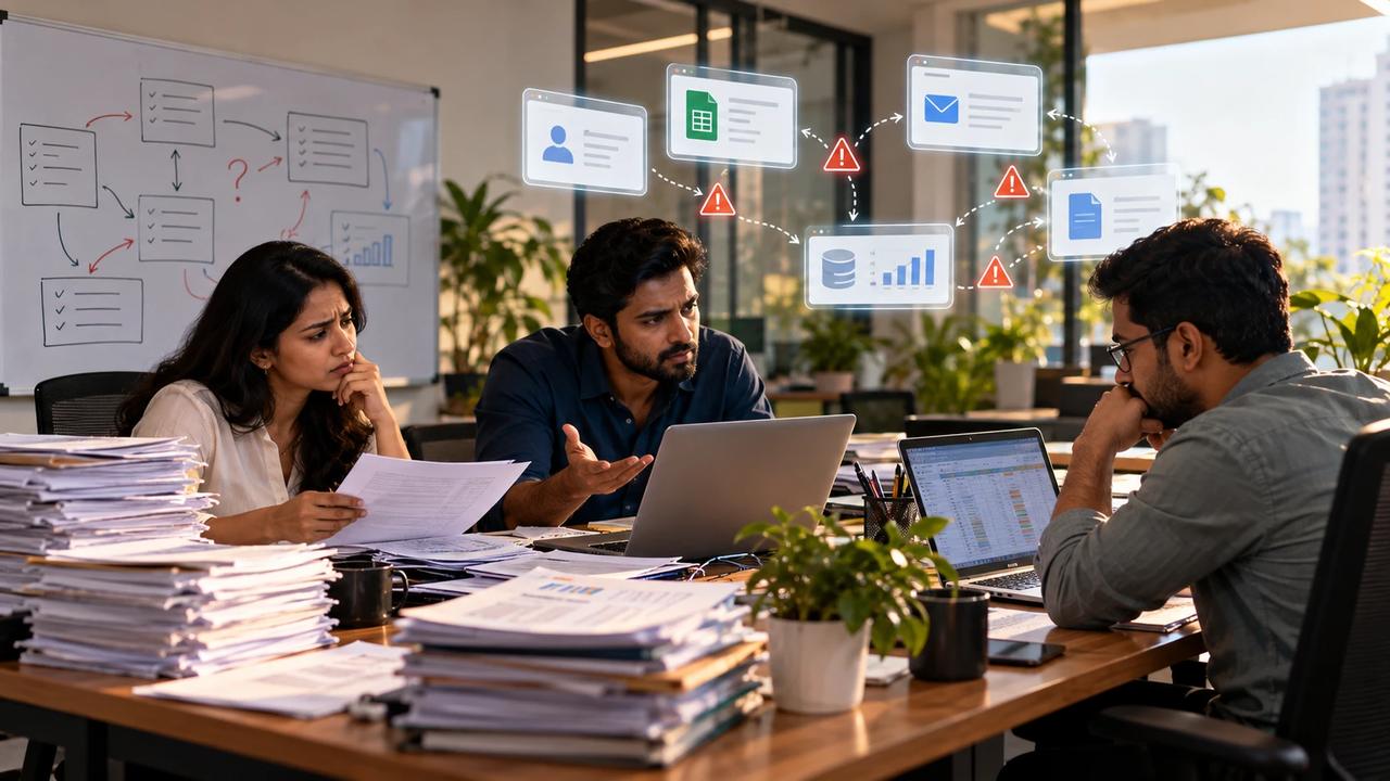 Departments working across disconnected systems
