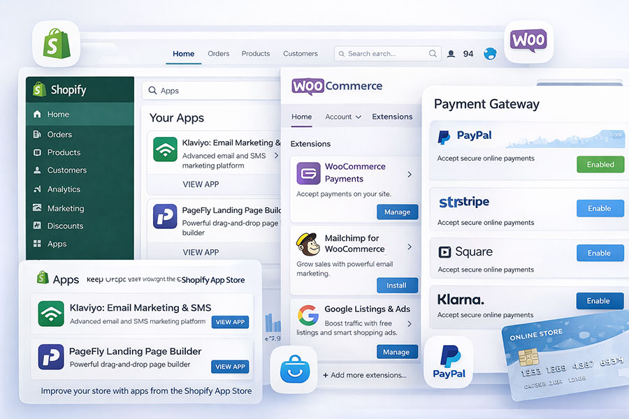 Best WooCommerce Extensions, Shopify Apps & Payment Gateways for 2026