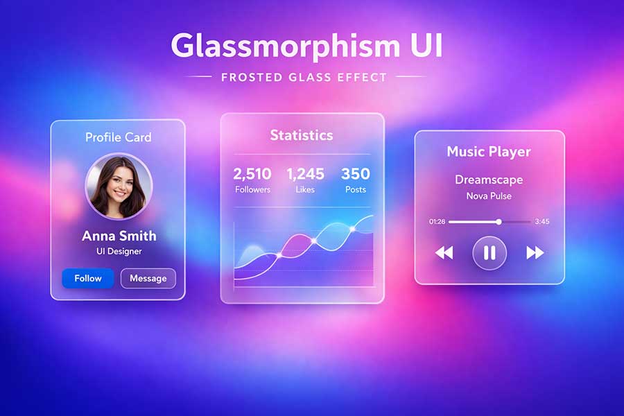 Glassmorphism Web Design: How to Use It (and When to Avoid It)