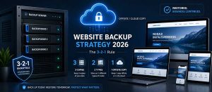 Website Backup Strategy in 2026: The 3-2-1 Rule for Business Websites