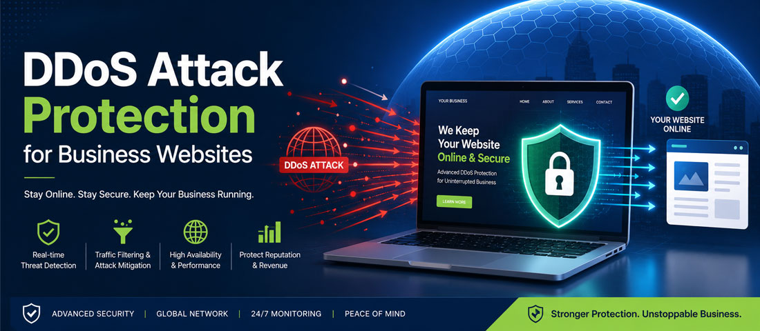 DDoS attack protection for business websites