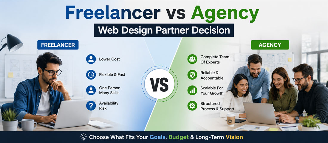 Freelancer vs agency web design partner decision
