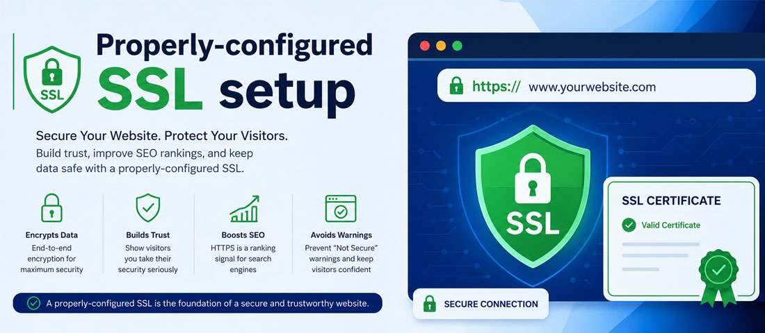 Properly-configured SSL setup