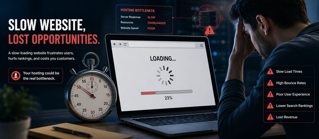 Slow website loading with hosting bottleneck