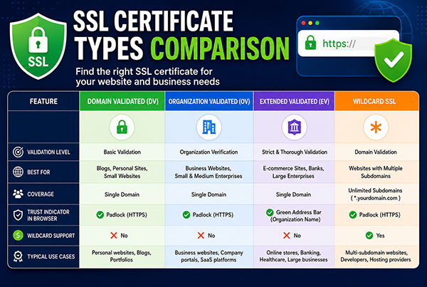 SSL Certificates Explained: Free vs Paid vs Wildcard