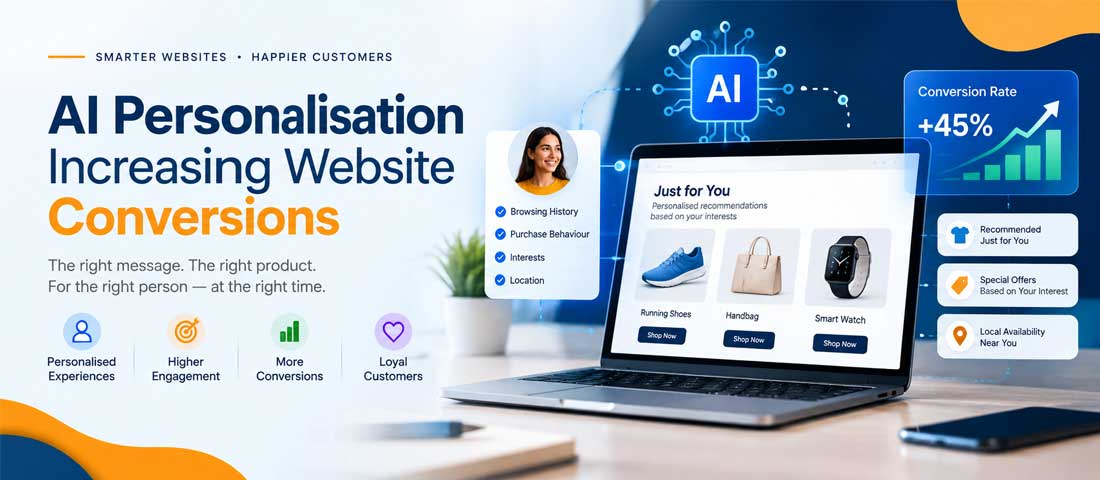 AI personalisation increasing website conversions