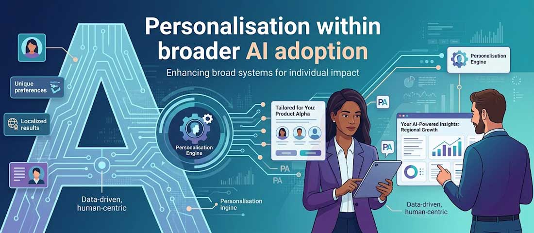 Personalisation within broader AI adoption