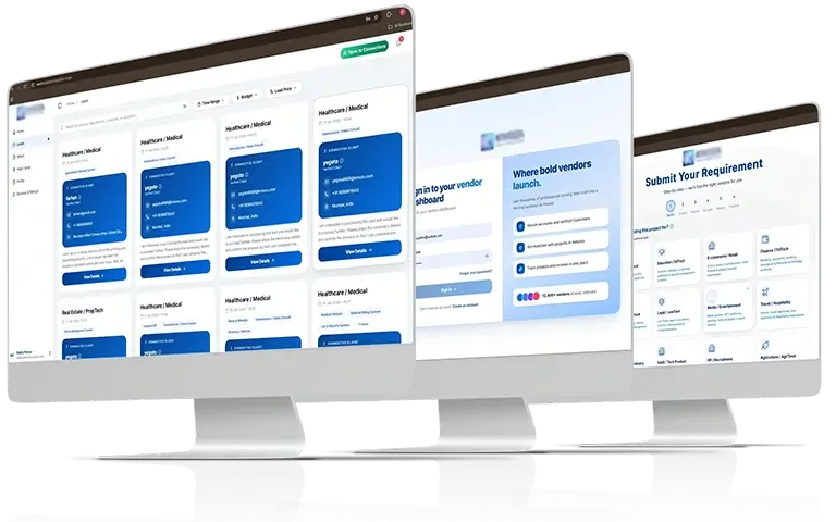 Enterprise dashboard mockup