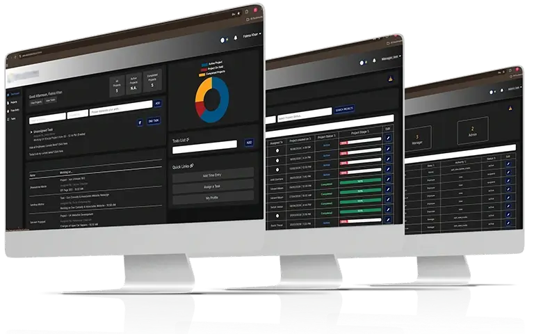 Enterprise dashboard mockup